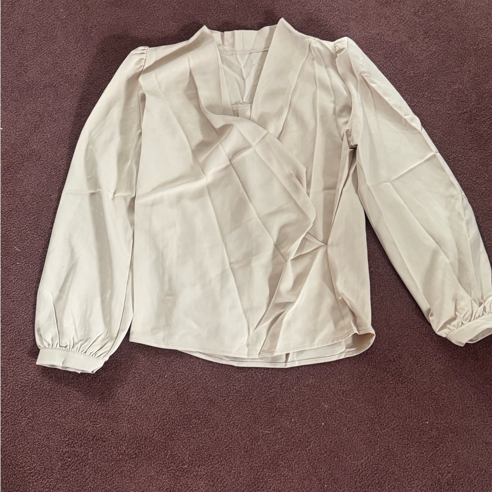 Elegant Cream Women's Top